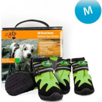  OUTDOOR DOG SHOES - GREEN / M 