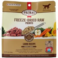 Primal Small Breed Dog Food Lamb Pronto Freeze Dried Dog 7oz