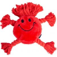 Freedog  Happy Emoji Durable Plush Toys for Dogs - Red