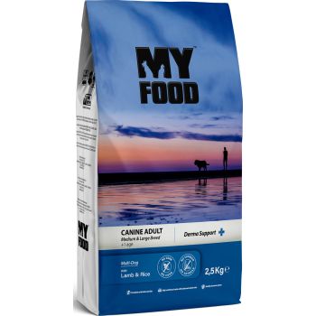  MyFood Lamb and Rice Medium and Large Breed Adult Dog Food 2.5 Kg 