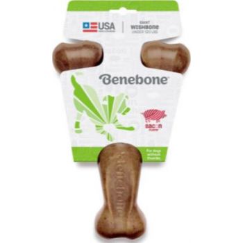 Benebone Wishbone Dog Chew Toy – Bacon Giant 