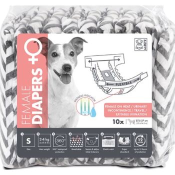  M-PETS Female Dog Diapers S 10 Pack 