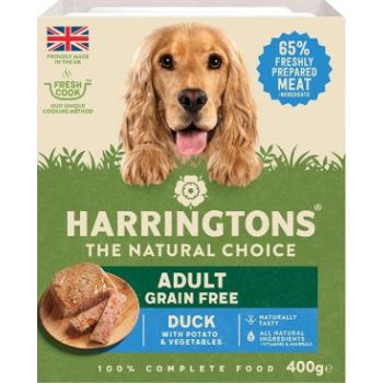  Harringtons Duck Grain Free Adult Wet Dog Food 400g 