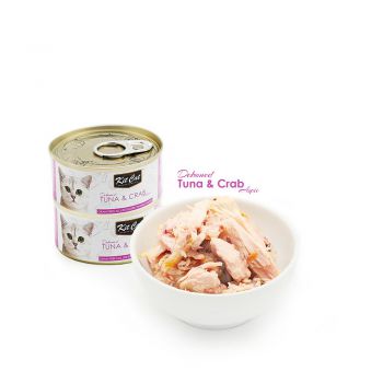  Kit Cat Wet Food TUNA & CRAB 80g 