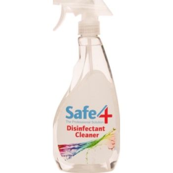  Safe4 Disinfectant Pre-diluted spray 1:10 dilution, Clear Unscented, 500 ml 