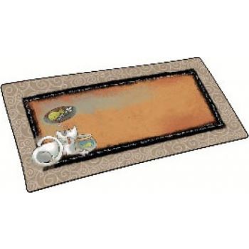  Dry Mate Cat Place Mates TAN SWIRL FISH KITTY 12 X 20 Inches 