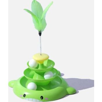  Saas Cat Tower Toys With feather  Green 