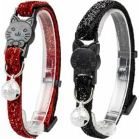 Duvo+ Cat Collar Glitter 2 Nylon Mixed Colors 20-30cm / 10Mm  1pcs