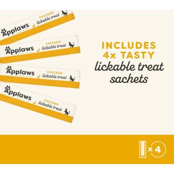  Applaws Chicken Creamy Lickable Cat Treats 4x15g 