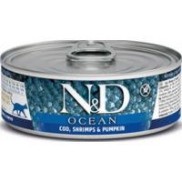 Farmina N&D Wet Ocean Cat Tuna Cod Shrimp & Pumpkin, 80g