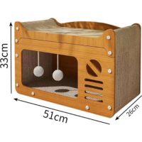 Cats Scratching Board Toy House (51*26*33 )3054