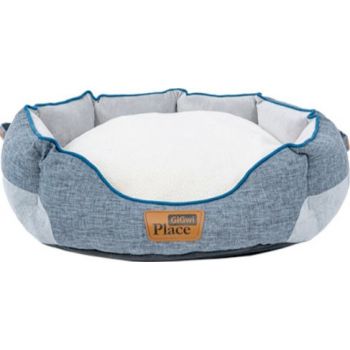  GiGwi Place Removable Cushion Luxury Dog Bed Round Small 