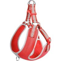 Fida Step-in Dog Harness – Reflective Red M  Girth 23in – 27in (58.4cm – 68.6cm)