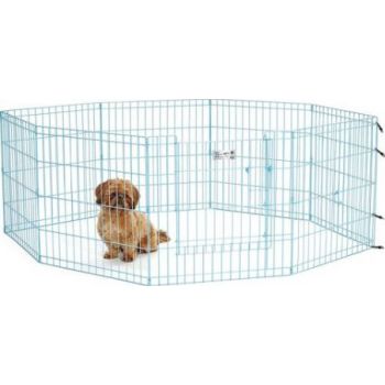  Midwest Blue Exercise Pen with Door 24″ 