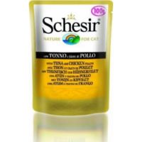SCHESIR CAT POUCH TUNA/CHICKEN FILLET 100GM (C561)