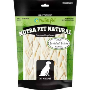  Nutrapet Dog Chew Braided Sticks 200G 