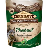 Carnilove Pheasant With Raspberry Leaves For Adult Dogs (Wet Food Pouches) 300g