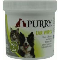 Purry Ear Wipes For Dogs And Cats -100 pcs