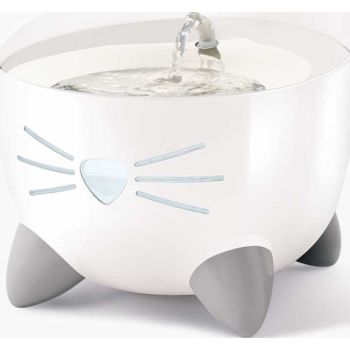  Catit PIXI Stainless Steel Fountain - White/2.5L 