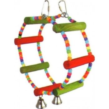  VanPet Wheel Type Toy Smalll And Mediumium Birds With Bells 25 x 7.5cm 