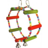 VanPet Wheel Type Toy Smalll And Mediumium Birds With Bells 25 x 7.5cm