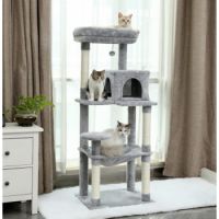 Cat Choice Cat Tower With Multi Level Resting Point, Plush Toy, Hammock, Sisal Post And Pet House-50x145x143cm, (8.5cm Diameter Sisal Tube)