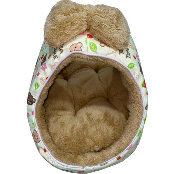  Puppod Pet Basket Bed Brown 