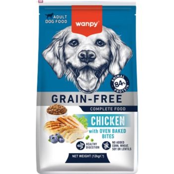  Wanpy Grain Free Complete Food for Adult Dog – Chicken Recipe 12kg 