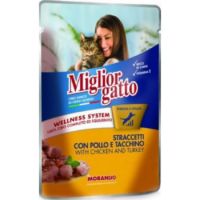 Miglior Gatto Chicken & Turkey Cat Food Pouches, 100g