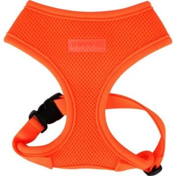  Puppia Neon Soft Harness Orange For Dog - Medium 