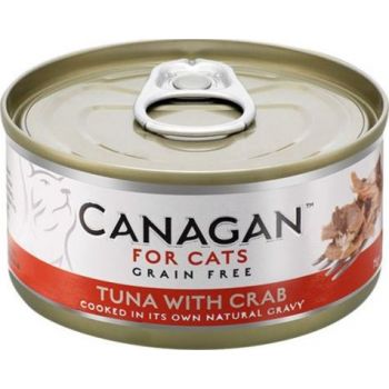  Canagan Tuna with Crab Cat Tin Wet Food 75G 