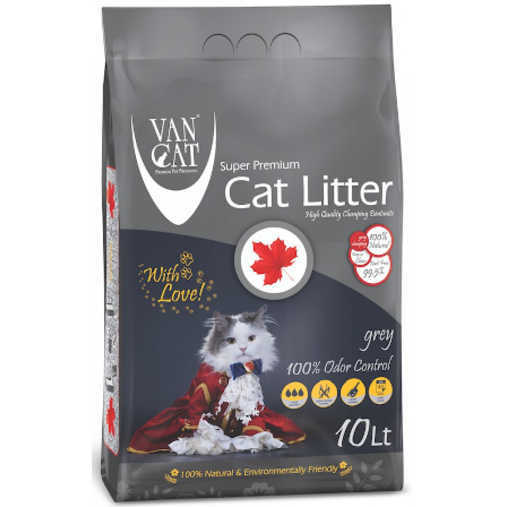 Van Cat White Clumping Bentonite Cat Litter Grey 10Kg Buy, Best Price