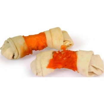  Knotted Rawhide Bone With Chicken(2Pcs) 70G 