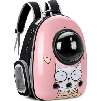  Cozy Paws Mr.Kitty Transparent Capsule Pet Travel Backpack – 42 Cm X 32 Cm X 29 Cm 