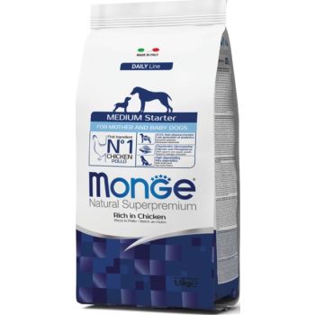  Monge Natural Superpremium Medium Starter Rich in Chicken 1,5 kg 