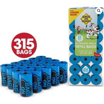  BOB Dog  Poo Bags  Economy Pack 315 bags (21x15) 