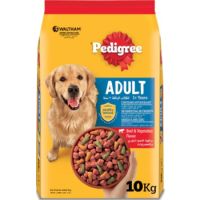 Pedigree Beef & Vegetables  Adult Dry Dog Food - 10KG