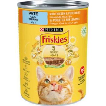  Purina Friskies Chicken And Vegetable Flavour In Gravy Cat Wet  Food 400g 