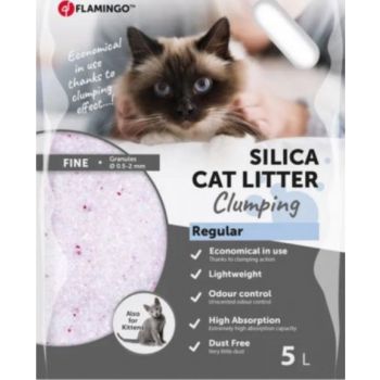  Flamingo Silica Fine Clumping Regular Cat Litter 5L 