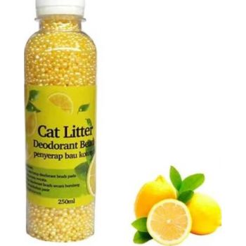  SAAS CAT LITTER DEODORIZING BEADS 250ML (Lemon) 