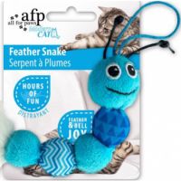 Feather Snake Cat Toys  Blue