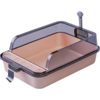 Pado Cat Litter Tray With Scoop M(53x34x20cm)-Brown