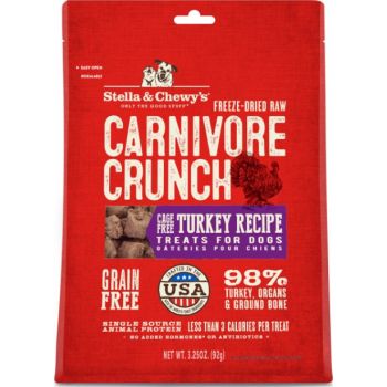  Stella & Chewy's Dog FD Carnivore Crunch – Turkey – 3.25 oz 