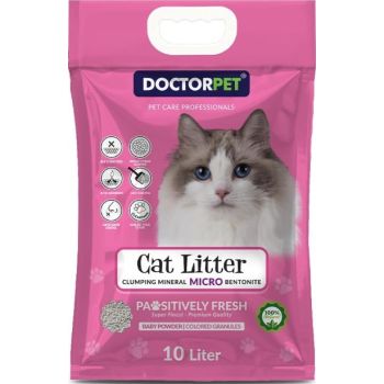  Doctor Pet Cat Litter Baby Powder 10L – Micro Bentonite 