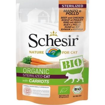  Schesir - Sterilized Cat Beef and Chicken w/ Carrots (85g) 