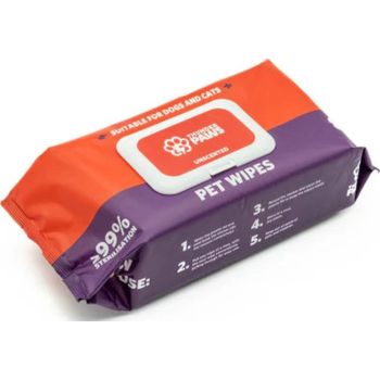  Thunder Paws Unscented Sanitary Pet Wipes Suitable for Cats and Dogs( 80pcs) 