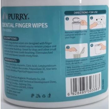  Purry Dental finger wipes for dogs-50ct 