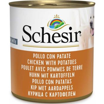  SCHESIR DOG CAN -CHICKEN WITH POTATOES 285GM 