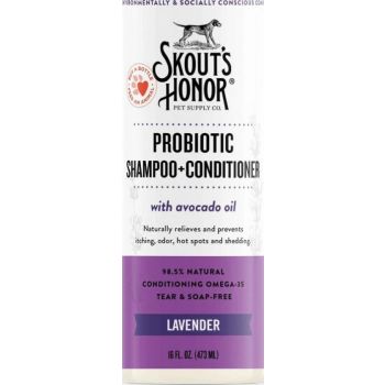  Skouts Honor Probiotic Shampoo Plus Conditioner Lavender Grooming 475ML 