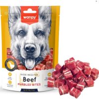 Wanpy Dog Treats Beef Marbled Bites 100g